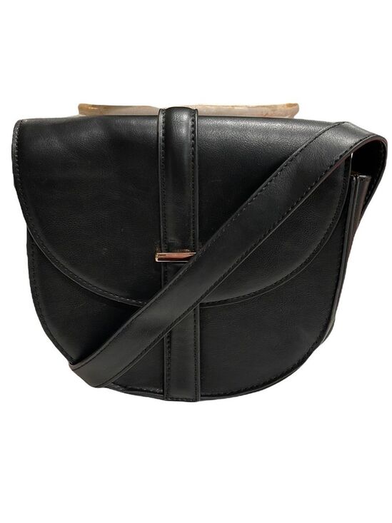 Daily Look Handbags - Stitch Fix Daily Look Faux Leather Flap Crossbody Bag Black